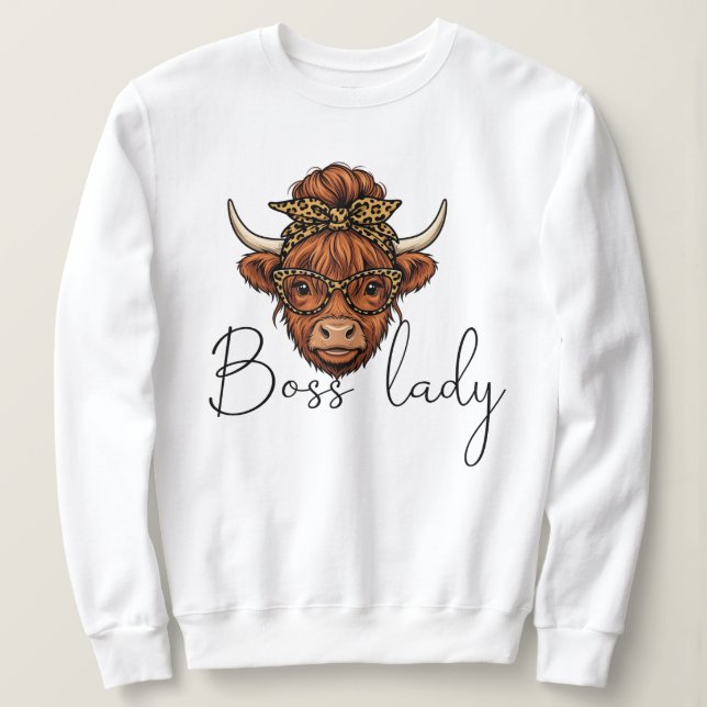 Boss lady sweatshirt  (Design vorne)