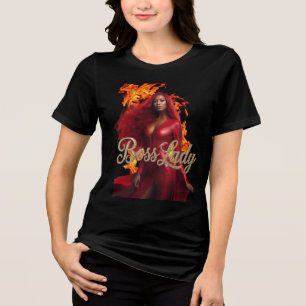 Boss Lady T-Shirt Tri-Blend-Shirt Tri-Blend Shirt