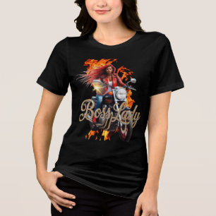 Boss Lady T-Shirt Tri-Blend-Shirt Tri-Blend Shirt