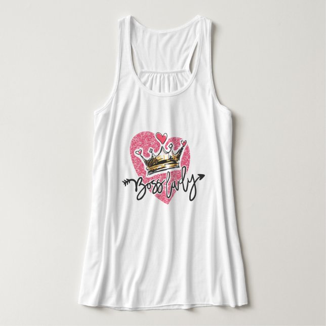 Boss Lady Tank Top (Design Vorderseite)