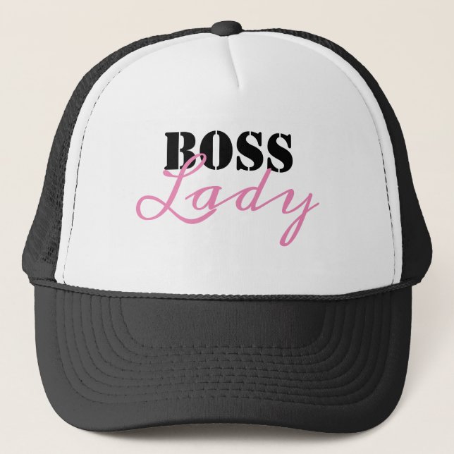Boss Lady Truckerkappe (Vorderseite)