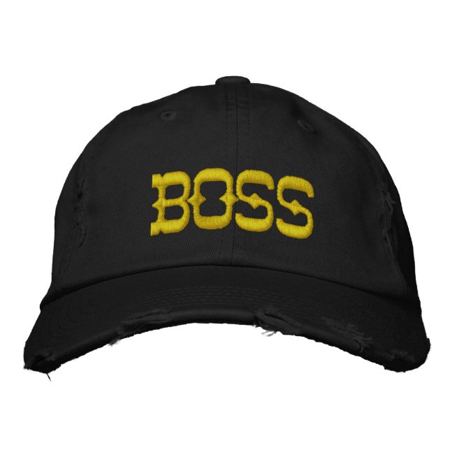 "Boss Life" bestickte Hülle Bestickte Baseballkappe (Vorderseite)
