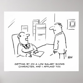 Boss lobt Arbeitnehmer für das Management bei Nied Poster