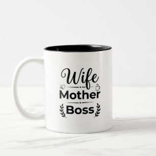 Boss-Mama-Bräu-Doppelton-Tasse Zweifarbige Tasse