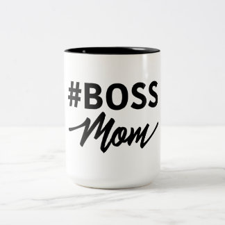 #Boss Mama-Tasse. Chef-Mama. Zeigen Sie sie, das Zweifarbige Tasse