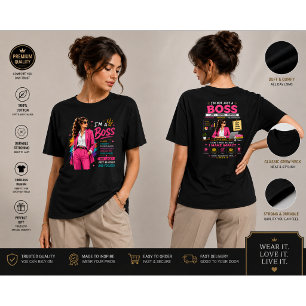 Boss Mindset Design Motivationsgrafik für Führun T-Shirt