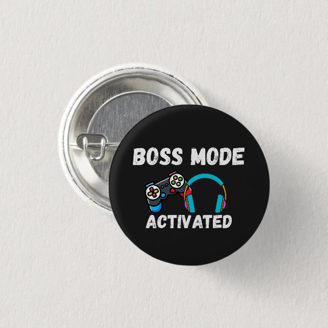 Boss Mode Activated Gamer  Button (Vorne & Hinten)