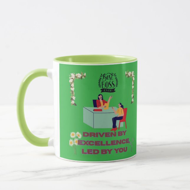 Boss Mode Activated kelly green Tasse (Links)