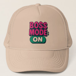 Boss Mode On Hat - Motivierend Cap für Entrepren Truckerkappe