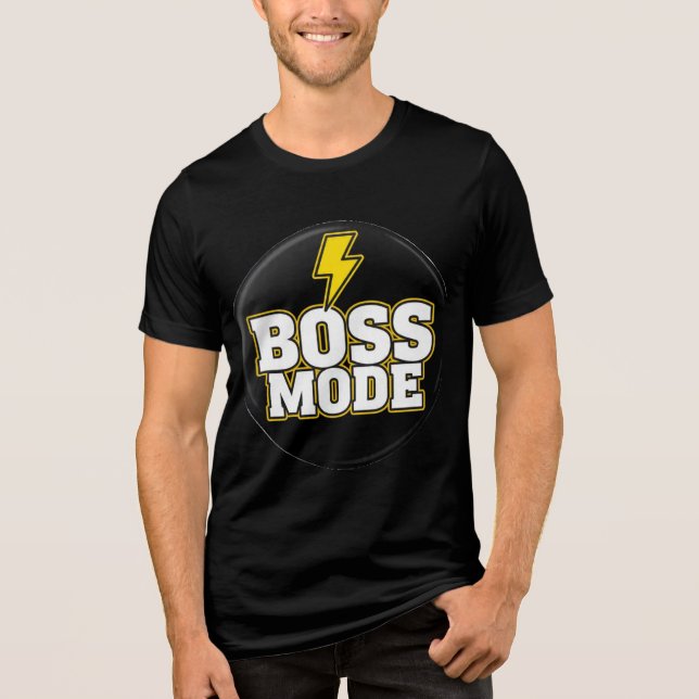 `Boss Mode T-Shirt Tri-Blend Shirt (Vorderseite)