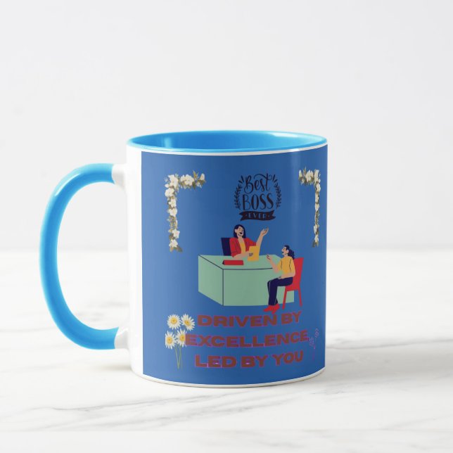 Boss-Modus aktiviert blau Tasse (Links)