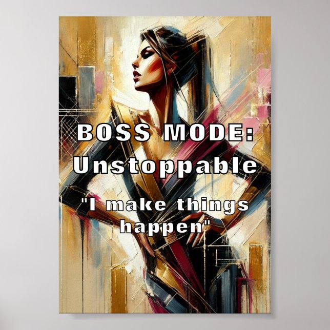 Boss-Modus: Unaufhaltsames Poster (Vorne)