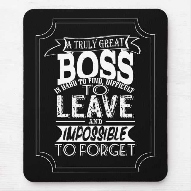Boss Mouse Mat Ein wirklich großer Chef Mousepad (Vorne)
