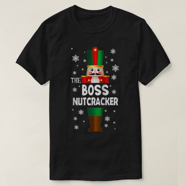 Boss Nutcracker Familie Matching Funny Geschenk Pa T-Shirt (Design vorne)