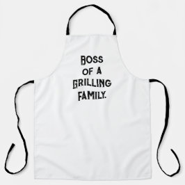 Boss of a Grilling Family Schürze