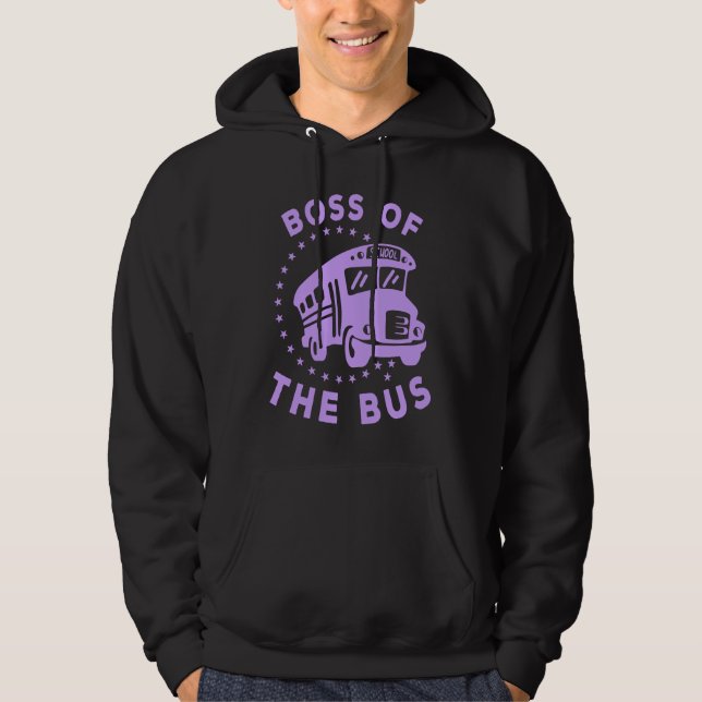 Boss of the Bus School Bus Driver Hoodie (Vorderseite)