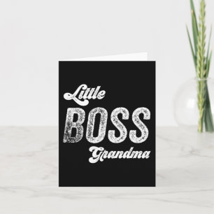 Boss Oma Baby Mütter Day Karte
