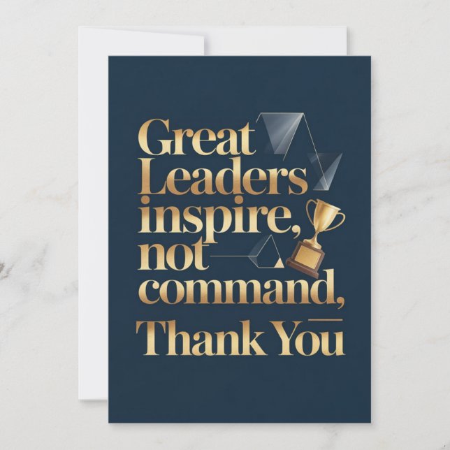 Boss or Mentor Thank You Card Dankeskarte (Vorderseite)