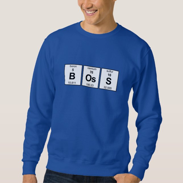 BOsS Periodische Tabelle Sweatshirt (Vorderseite)