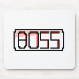 "BOSS" Retro font Mousepad