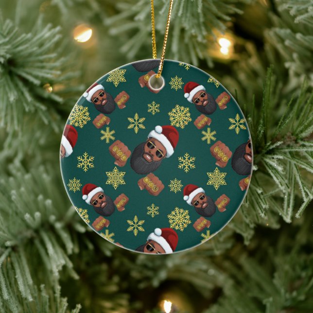 Boss Santa Claus Keramik Ornament