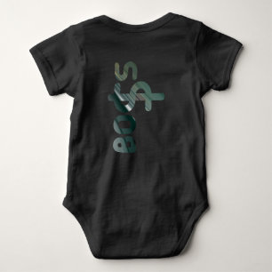 BOSS Trend Abstrakt Green Emerald Baby Strampler