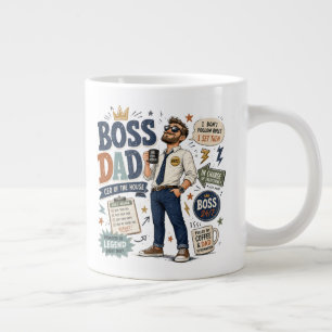 Boss-Vater-Riesen-Kaffeetasse Lustiges Vater-Führe Jumbo-Tasse