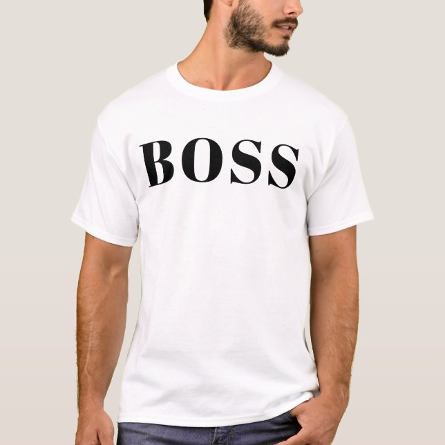 Boss Vibes T-Shirt | Motivational Quote Shirt | Le (Vorderseite)