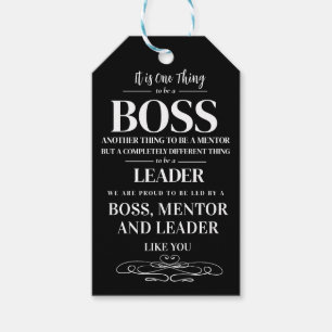 Boss Wertschätzung Woche Mentor, Leiter Geschenkanhänger