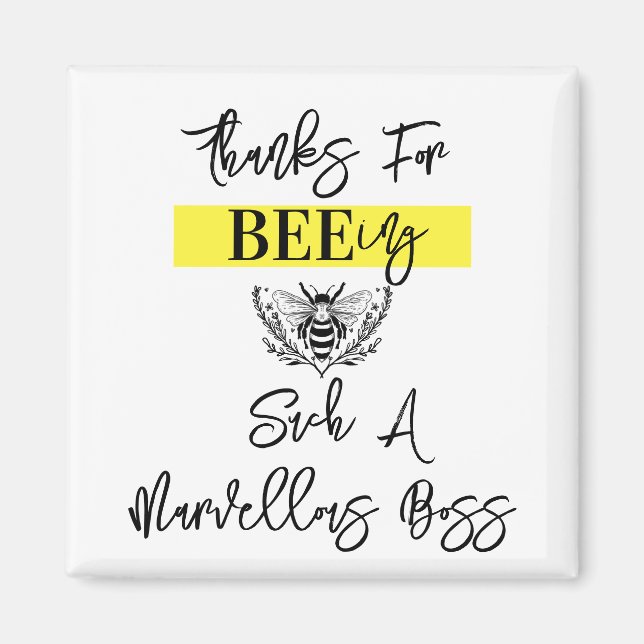 Boss Wertungswoche danke für die Bienenstockmaschi Magnet (Vorne)