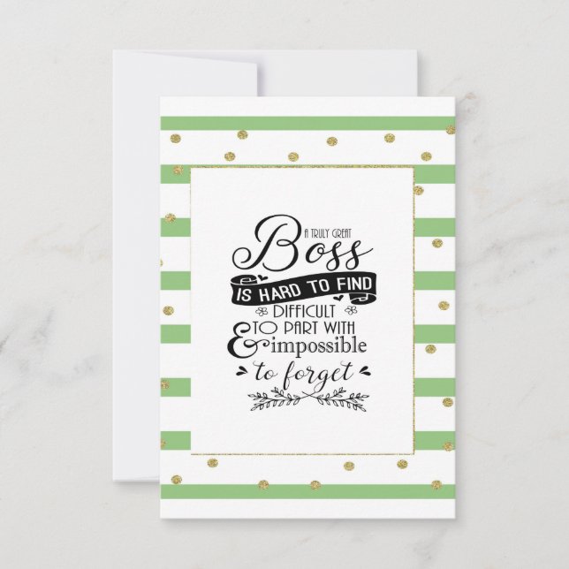 Boss-Wertungswoche Karte (Vorderseite)