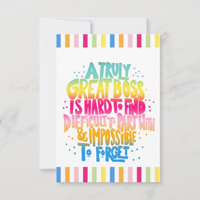 Boss-Wertungswoche Karte (Vorderseite)