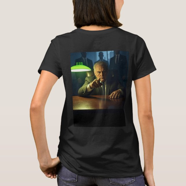 Boss Women Schwarzer T - Shirt zurück (Rückseite)