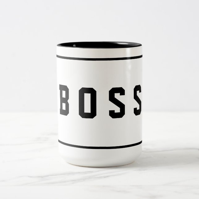Boss Zweifarbige Tasse (Mittel)