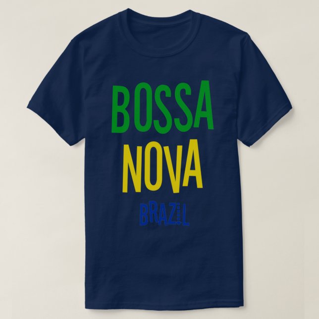 Bossa Nova Brasil Vintag Jazz Music T-Shirt (Design vorne)