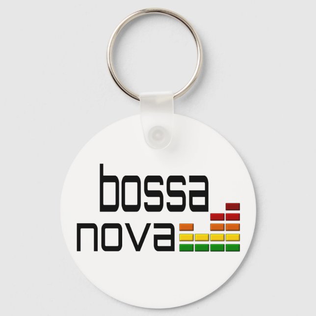 Bossa Nova Music mit Stereo Equalizer Schlüsselanhänger (Vorderseite)