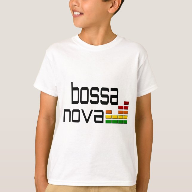 Bossa Nova-Musik mit Stereoentzerrer T-Shirt (Vorderseite)