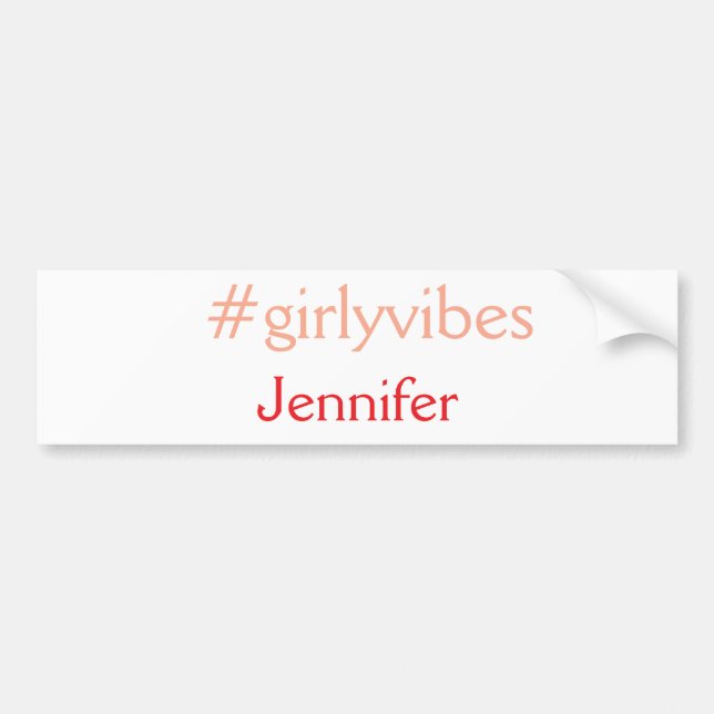 Bossbabe hashtag hellrosa hinzufügen Name Mädchen- Autoaufkleber (Vorne)