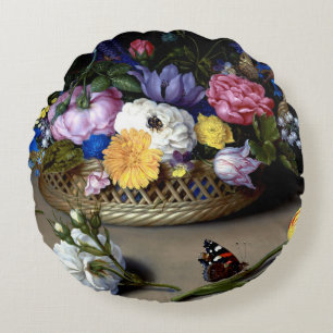 Bosschaert Blume Still Life Insekten Niederländisc Rundes Kissen