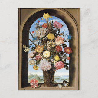 Bosschaert Bouquet in einer Postkarte für ein Arch