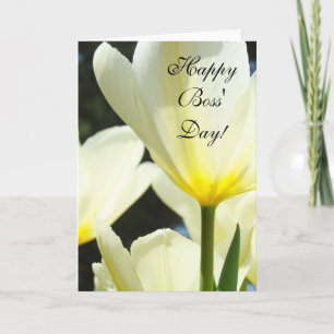 Bosses Karten Frohen Boss-Tag! Tulpenblumen