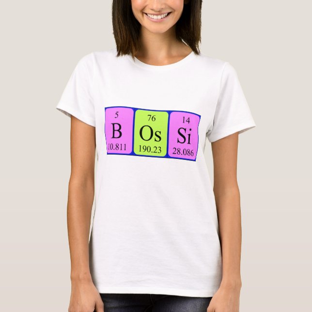 Bossi Periodenname Shirt (Vorderseite)