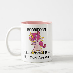 Bossicorn Like A Normal Boss But More Awesome Zweifarbige Tasse