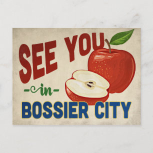 Bossier City Louisiana Apple - Vintage Reise Postkarte