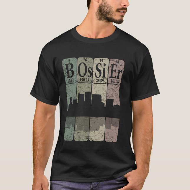 Bossier Periodensystem Elemente Bossier Louisiana  T-Shirt (Vorderseite)