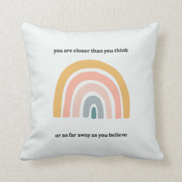 BossLady Rules Rainbow Motivierend Mindset Quote Kissen