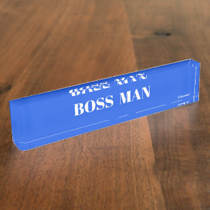 BOSSMAN Desk Namplate Namensplakette