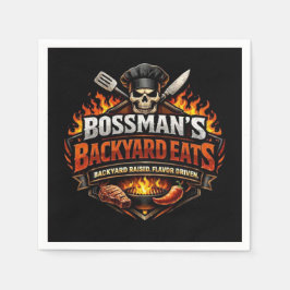 Bossmans Hinterhof-Essen Serviette