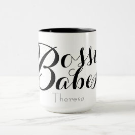 Bossy Baby-Chef fertigen NamensTasse besonders an Tasse