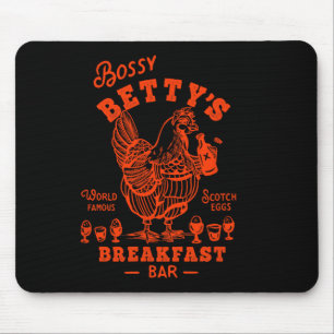 Bossy Betty’s Frühstück R-Shirt Lustige Scotch Egg Mousepad